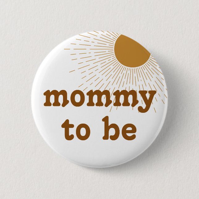 Badge Rond 5 Cm Modifier Baby shower Maman à être (Devant)