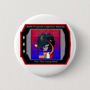 Badge Rond 5 Cm Modules multi de logistique de but - MPLM