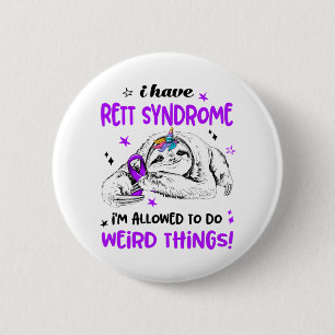 Badge Rond 5 Cm Mois de la sensibilisation au syndrome de Rett Cad