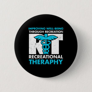 Badge Rond 5 Cm Mois de la thérapie récréative
