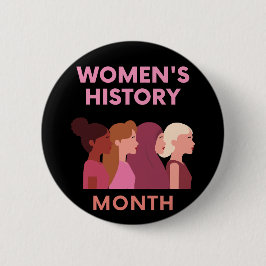 Badge Rond 5 Cm Mois de l'histoire des femmes