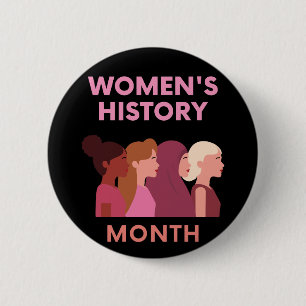 Badge Rond 5 Cm Mois de l'histoire des femmes