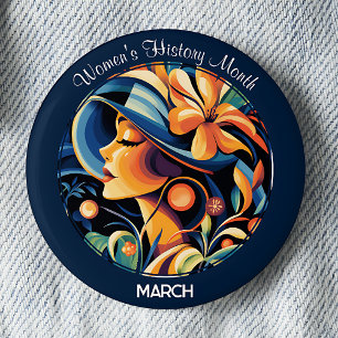 Badge Rond 5 Cm Mois de l'histoire des femmes dans la marine