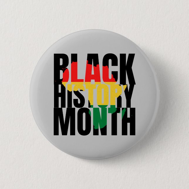 Badge Rond 5 Cm Mois de l'histoire des Noirs (Devant)