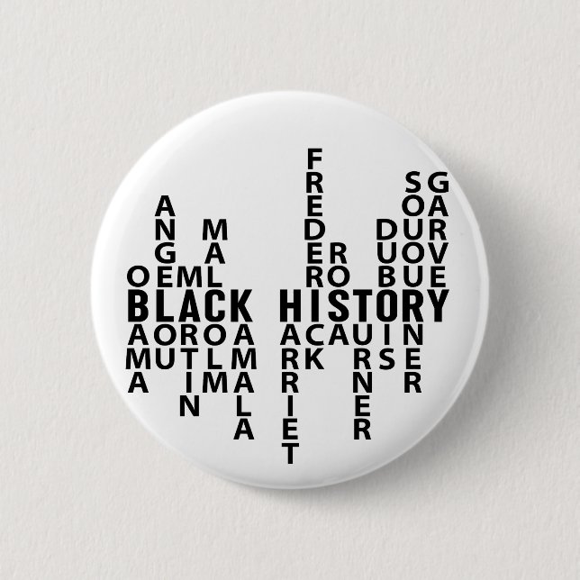 Badge Rond 5 Cm Mois de l'histoire des Noirs (Devant)