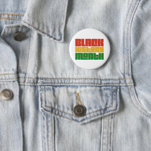 Badge Rond 5 Cm Mois de l'histoire des Noirs C'est plus qu'un mois