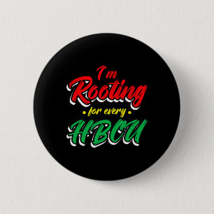 Badge Rond 5 Cm Mois de l'histoire des Noirs Hbcu Je soutiens chaq