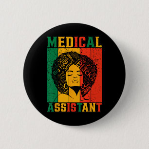 Badge Rond 5 Cm Mois de l'histoire des Noirs Instant médical Afriq
