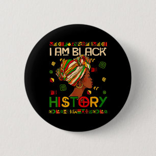 Badge Rond 5 Cm Mois de l'histoire des Noirs Suis Histoire des Noi