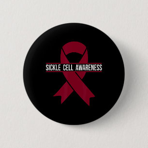 Badge Rond 5 Cm Mois de sensibilisation à la faucille Ruban de Bou