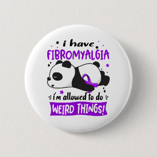 Badge Rond 5 Cm Mois de sensibilisation à la fibromyalgie Cadeaux