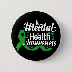 Badge Rond 5 Cm Mois de sensibilisation à la santé mentale