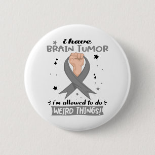Badge Rond 5 Cm Mois de sensibilisation à la tumeur cérébrale C