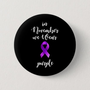 Badge Rond 5 Cm Mois de sensibilisation à l'épilepsie En novembre