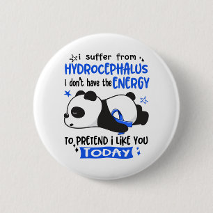 Badge Rond 5 Cm Mois de sensibilisation à l'hydrocéphalie Cadeau