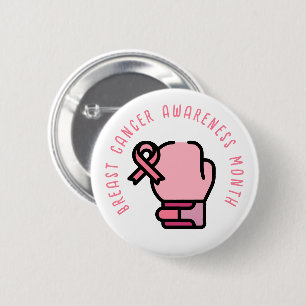 Badge Rond 5 Cm Mois de sensibilisation au cancer du sein