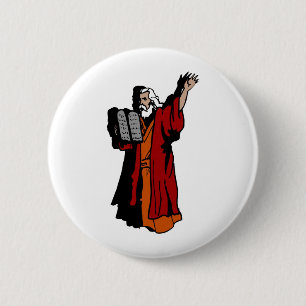 Badge Rond 5 Cm Moïse et dix commandements