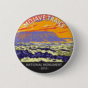 Badge Rond 5 Cm Mojave Trails National Monument Amboy Crater