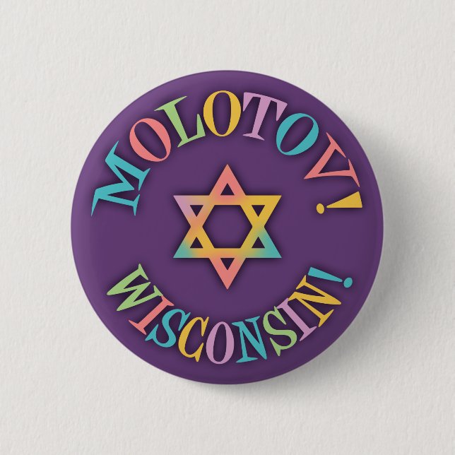 Badge Rond 5 Cm Molotov, le Wisconsin ! (Devant)