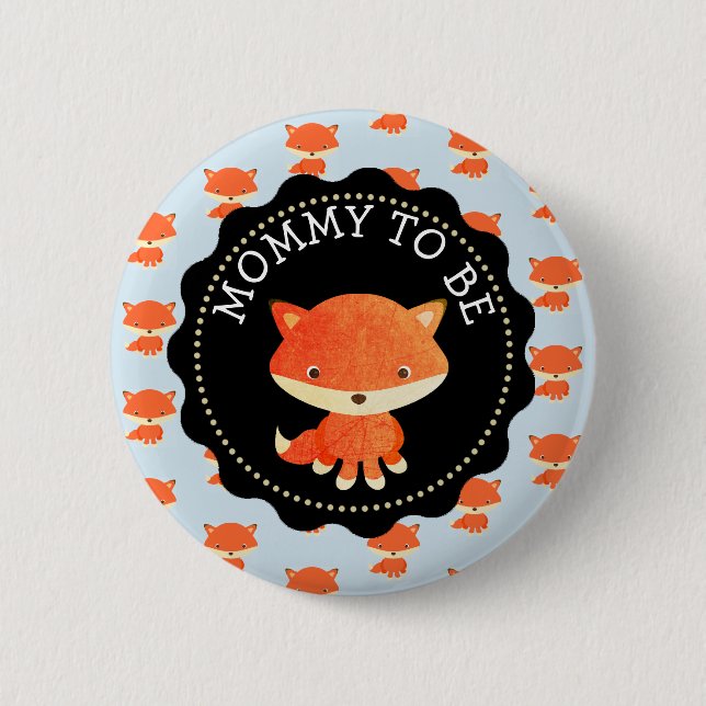 Badge Rond 5 Cm Mommy To Be Button Woodlands Thème (Devant)