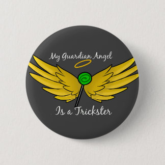 Badge Rond 5 Cm "Mon ange gardien est bouton de Gabriel d'un