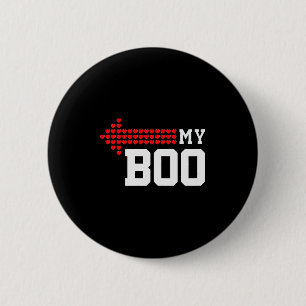 Badge Rond 5 Cm Mon Boo &amp; Mon Bae Saint-Valentin Tapis de coup