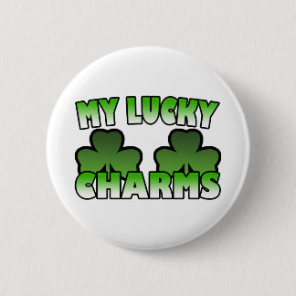 Badge Rond 5 Cm Mon bouton chanceux de charmes