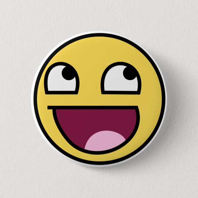Badge Rond 5 Cm Mon bouton épique de visage (Devant)