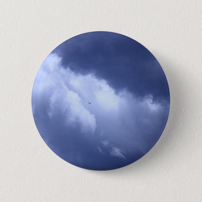 Badge Rond 5 Cm Mon ciel bleu (Devant)