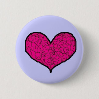 Badge Rond 5 Cm Mon criqué et coeur brisé