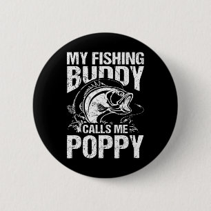 Badge Rond 5 Cm Mon Époux De Pêche M'Appelle Fête des pères De Pav