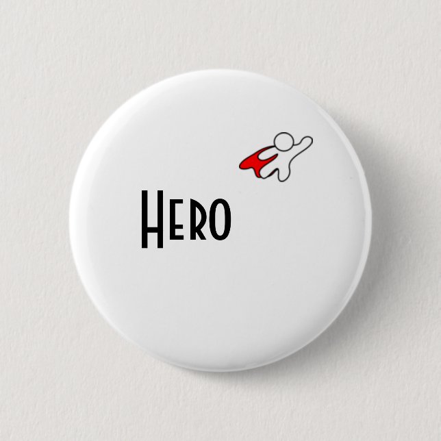 BADGE ROND 5 CM MON HÉROS (Devant)