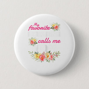 Badge Rond 5 Cm Mon ingénieur électrique favori m'appelle maman