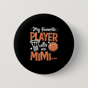 Badge Rond 5 Cm Mon Joueur de Skeleton Préféré M'appelle Mimi 