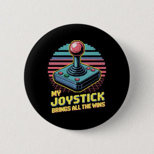 Badge Rond 5 Cm Mon joystick apporte toutes les victoires