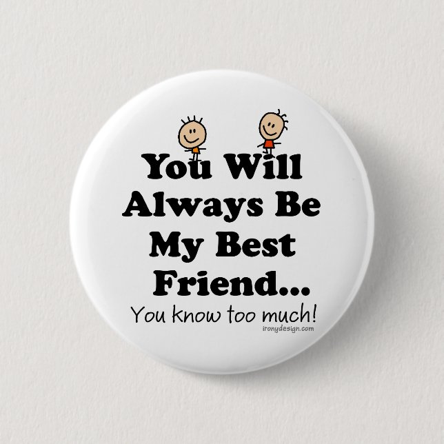 Badge Rond 5 Cm Mon meilleur ami (Devant)