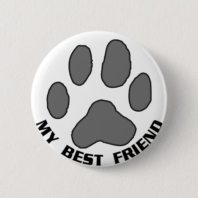 Badge Rond 5 Cm Mon meilleur ami (Devant)