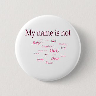 Badge Rond 5 Cm Mon nom n'est pas (le bouton)