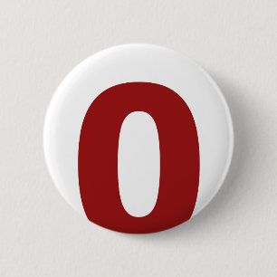 Badge Rond 5 Cm Mon nombre est 0 !