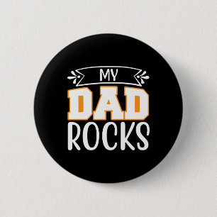 Badge Rond 5 Cm Mon père Cadeau Mon père Rocks