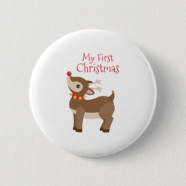 Badge Rond 5 Cm Mon premier Noël (Devant)