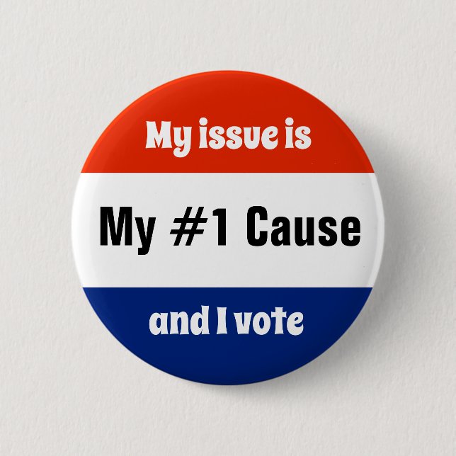 Badge Rond 5 Cm Mon problème Électorale (Devant)