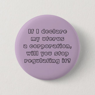 Badge Rond 5 Cm Mon utérus une société
