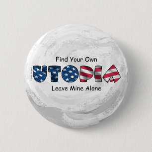 Badge Rond 5 Cm Mon utopie