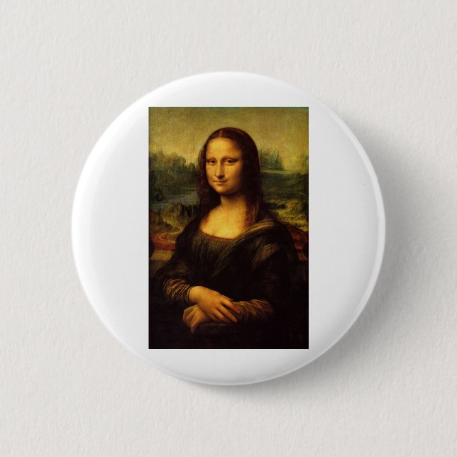 Badge Rond 5 Cm Mona Lisa (Devant)