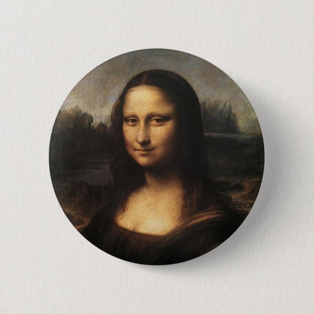 Badge Rond 5 Cm Mona Lisa (Devant)
