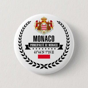 Badge Rond 5 Cm Monaco