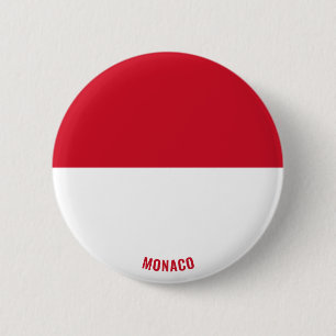 Badge Rond 5 Cm Monaco Drapeau charmant patriotique