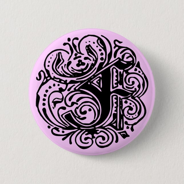 Badge Rond 5 Cm Monarchie "F" (Devant)