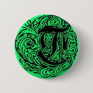 Badge Rond 5 Cm Monarchie "T"